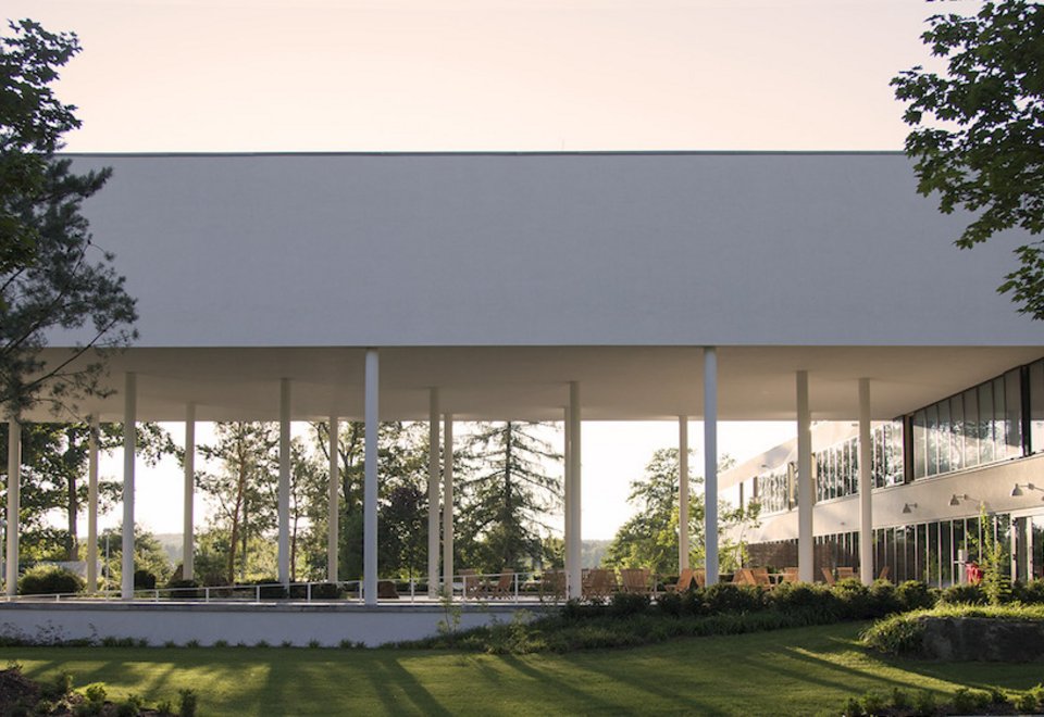 Vorderansicht von Sukhavati dem Buddhistischen Zentrum